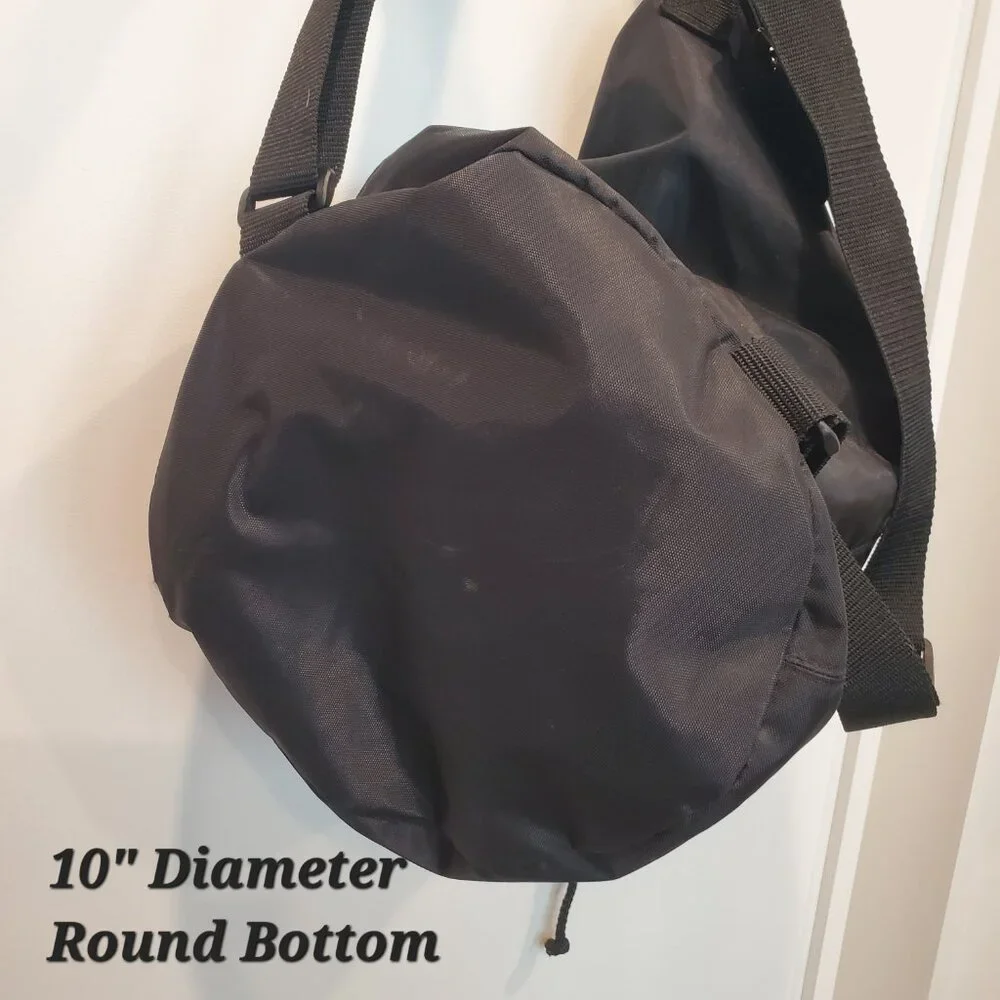 Collapsible Black Travel Bag Luggage Tag Backpack